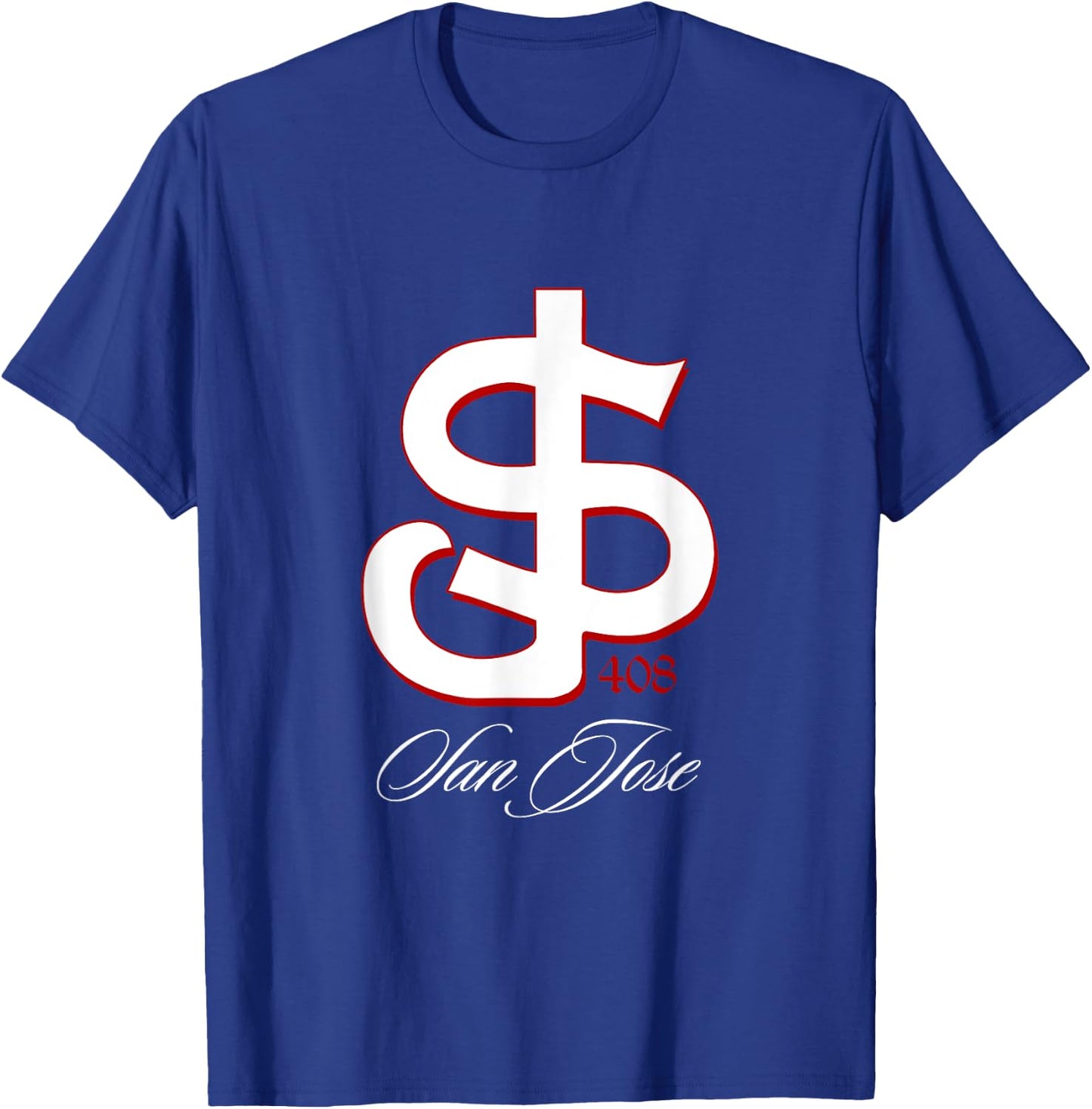 San Jose shirt, SJ 408 San Jo, San Jose shirts, San Jose 408 T-Shirt - T-Shirt | Royal