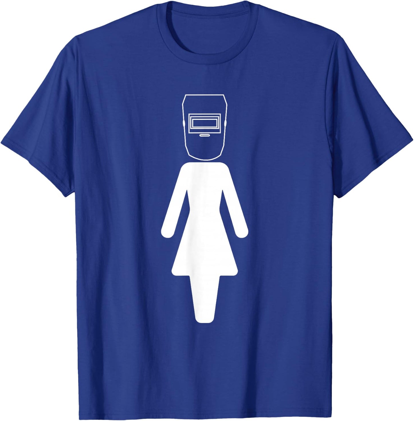 Welder Woman Girl Welding Wife Mother T-Shirt - T-Shirt | Royal