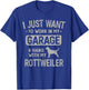 Funny Rottweiler Rottie Dad Garage Men Hang With T-Shirt - T-Shirt | Royal