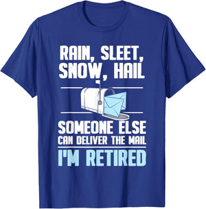 Funny Postal Worker Retirement Design For Mailman Men Women T-Shirt - T-Shirt | Royal