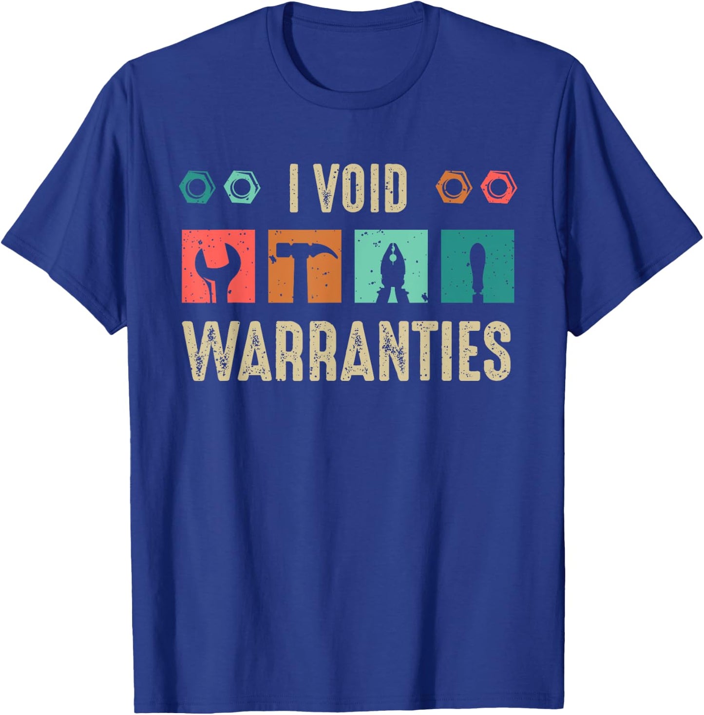 I void Warranties Car Mechanic T-Shirt - T-Shirt | Royal