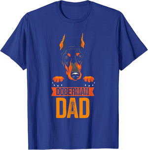 Pinscher Dobermans Doberman Love Owner Father's - Dog Themed - -Adults - Black - Small - Short Sleeve - Classic Fit - Imported T-Shirt - T-Shirt | Royal