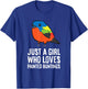 Just a Girl Who Loves Painted Buntings T-Shirt - T-Shirt | Royal