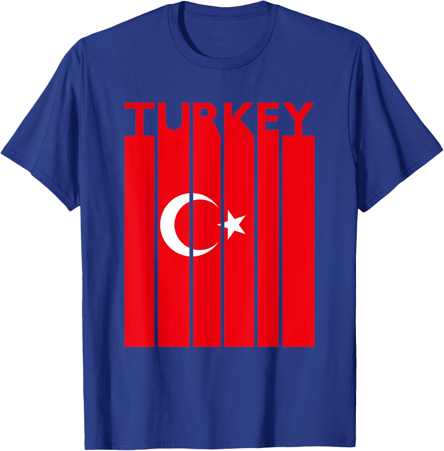 Turkey Vintage Turkey Flag Turkish Flag T-Shirt - T-Shirt | Royal