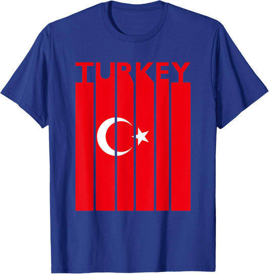 Turkey Vintage Turkey Flag Turkish Flag T-Shirt - T-Shirt | Royal