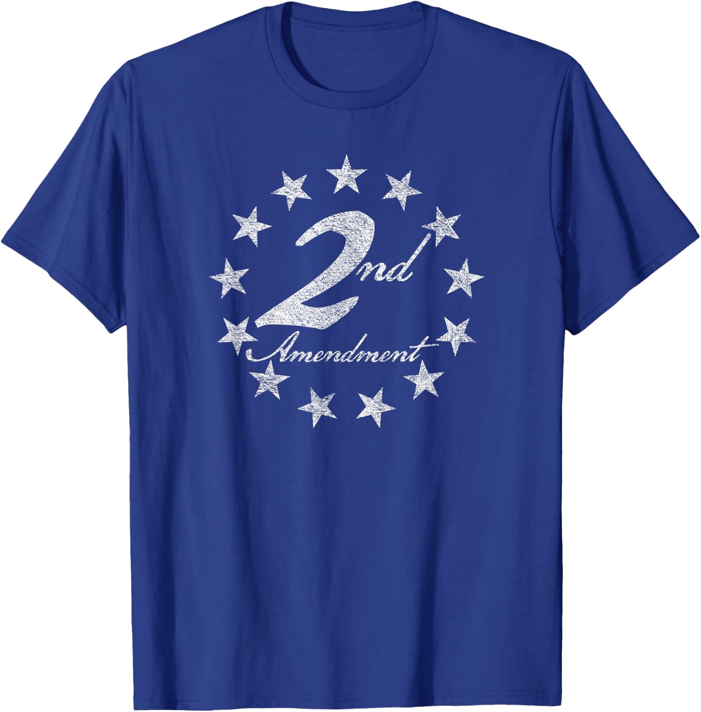 2nd Second Amendment Betsy Ross Flag Ring of Stars T-Shirt - T-Shirt | Royal