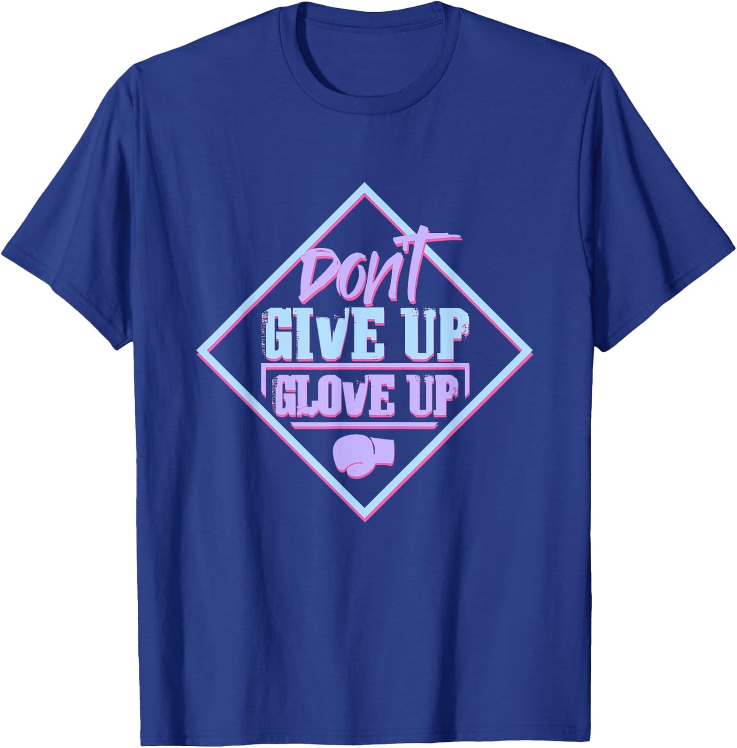 Glove Up for Fitness Boxing Ring - I Love Kickboxing T-Shirt - T-Shirt | Royal
