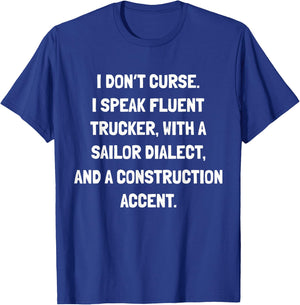 I don't curse funny T-Shirt - T-Shirt | Royal