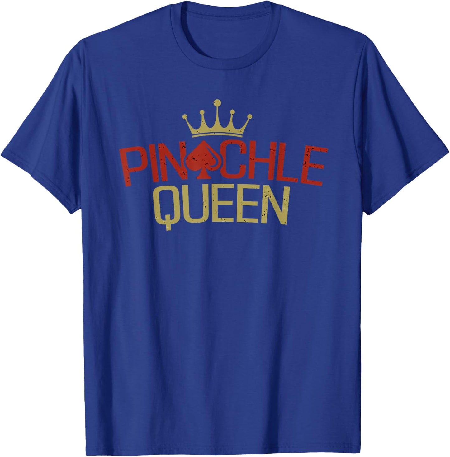 Pinochle Queen Playing Card Game Players T-Shirt - T-Shirt | Royal