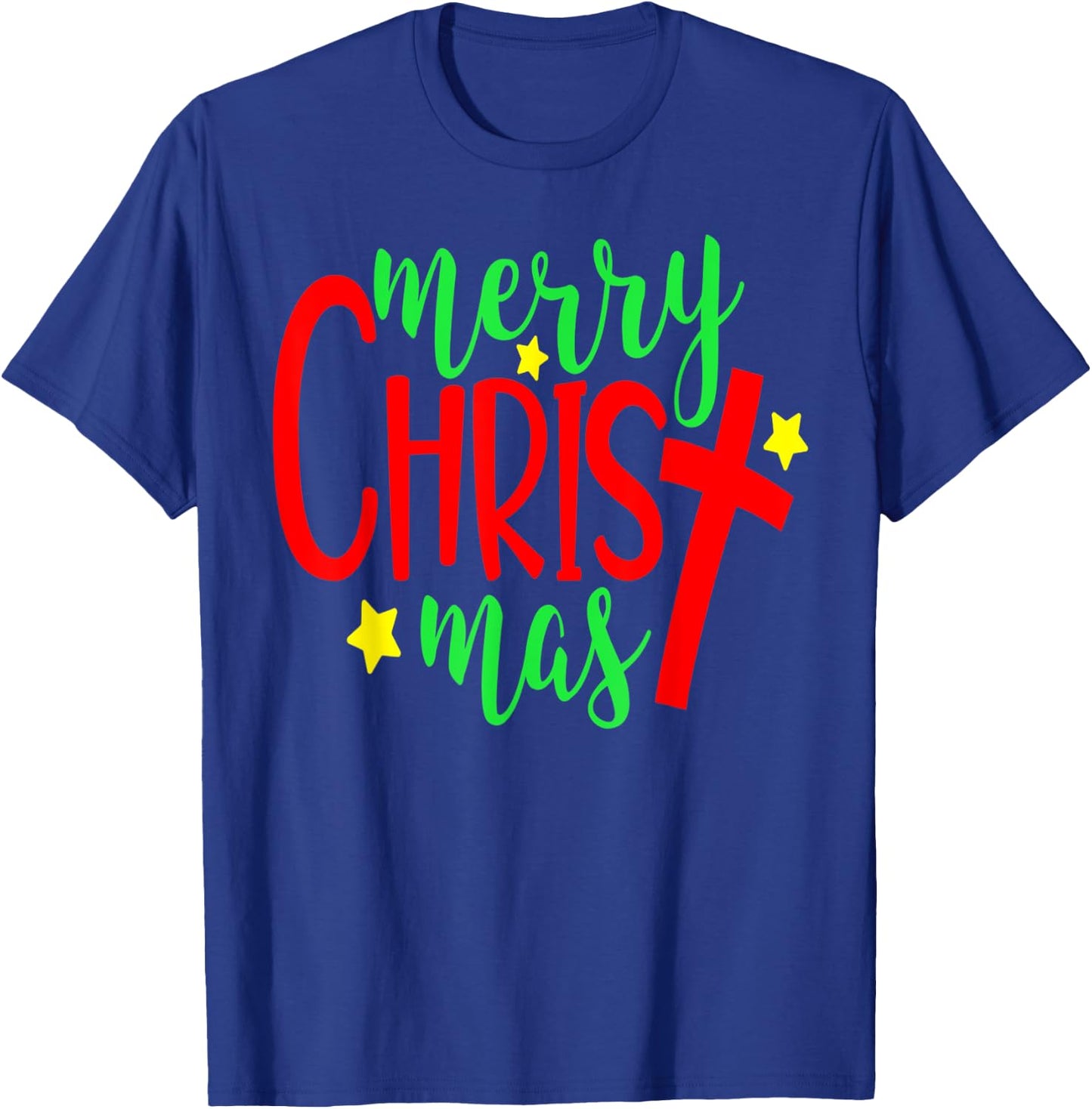 Merry Christmas-Christmas Christian Costume T Shirt T-Shirt - T-Shirt | Royal