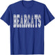 Bearcats Mascot Distressed Vintage School Sports Name Fans T-Shirt - T-Shirt | Royal