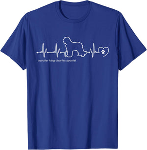 Heartbeat Cavalier King Charles Spaniel T-Shirt - T-Shirt | Royal