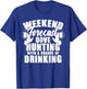 Weekend Forecast Dove Hunting Beer Drinker Hunter T-Shirt - T-Shirt | Royal