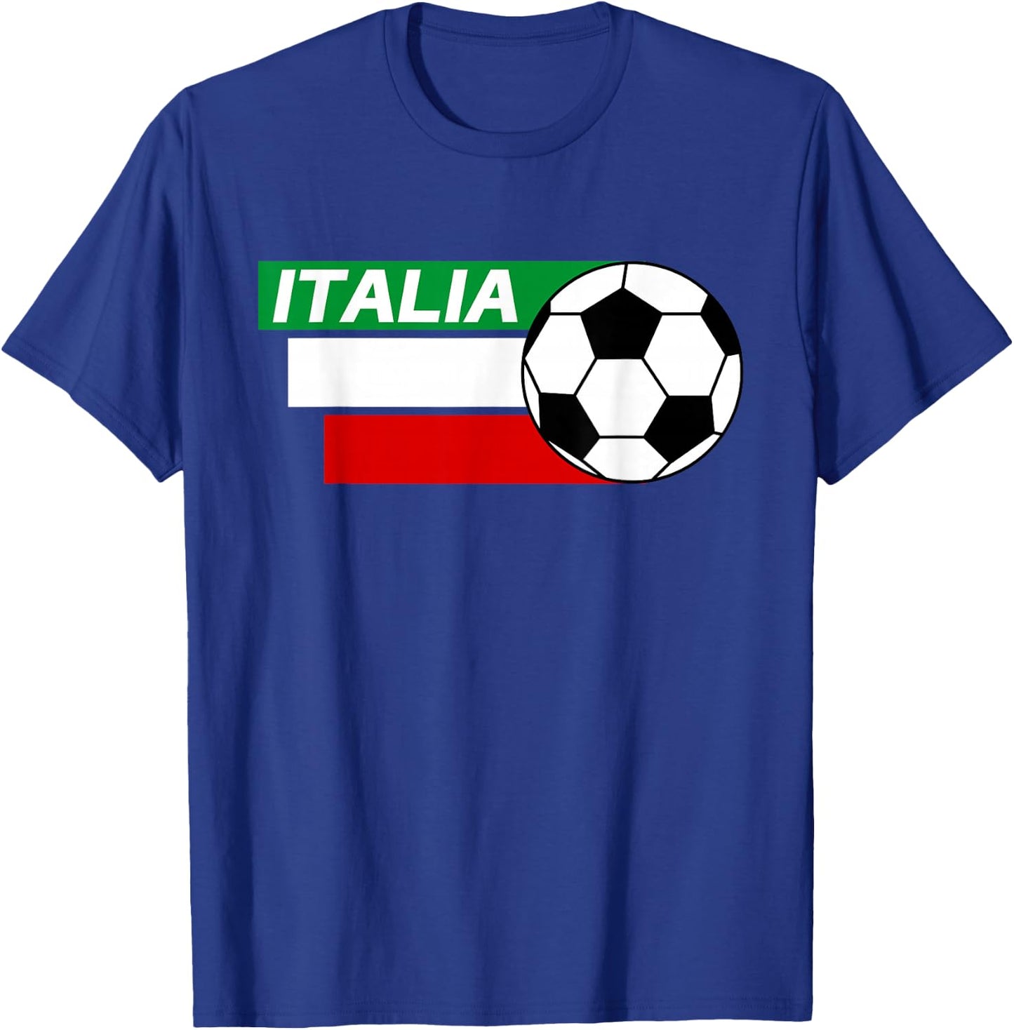 Italy Soccer shirt. Italian flag colors soccer T-Shirt - T-Shirt | Royal