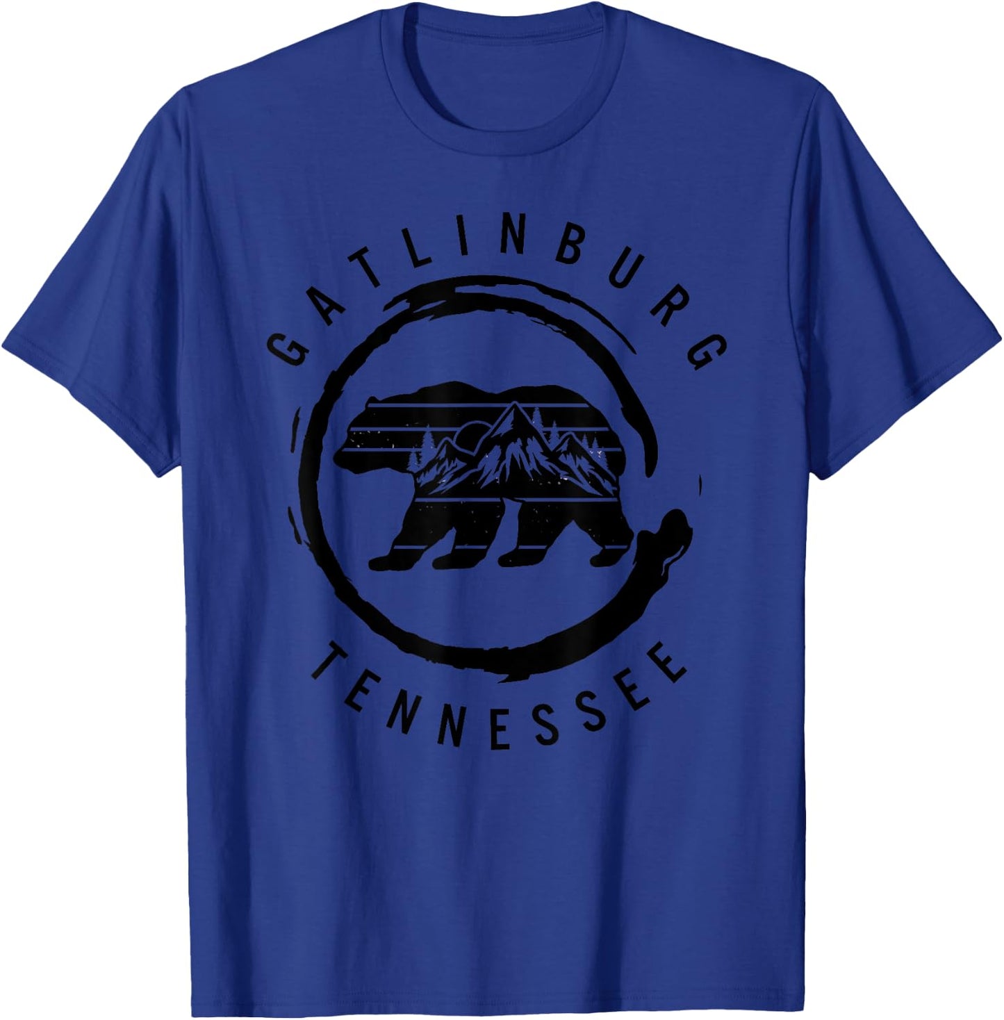 Gatlinburg Tennessee Great Smoky Mountains Bear Souvenir T-Shirt - T-Shirt | Royal
