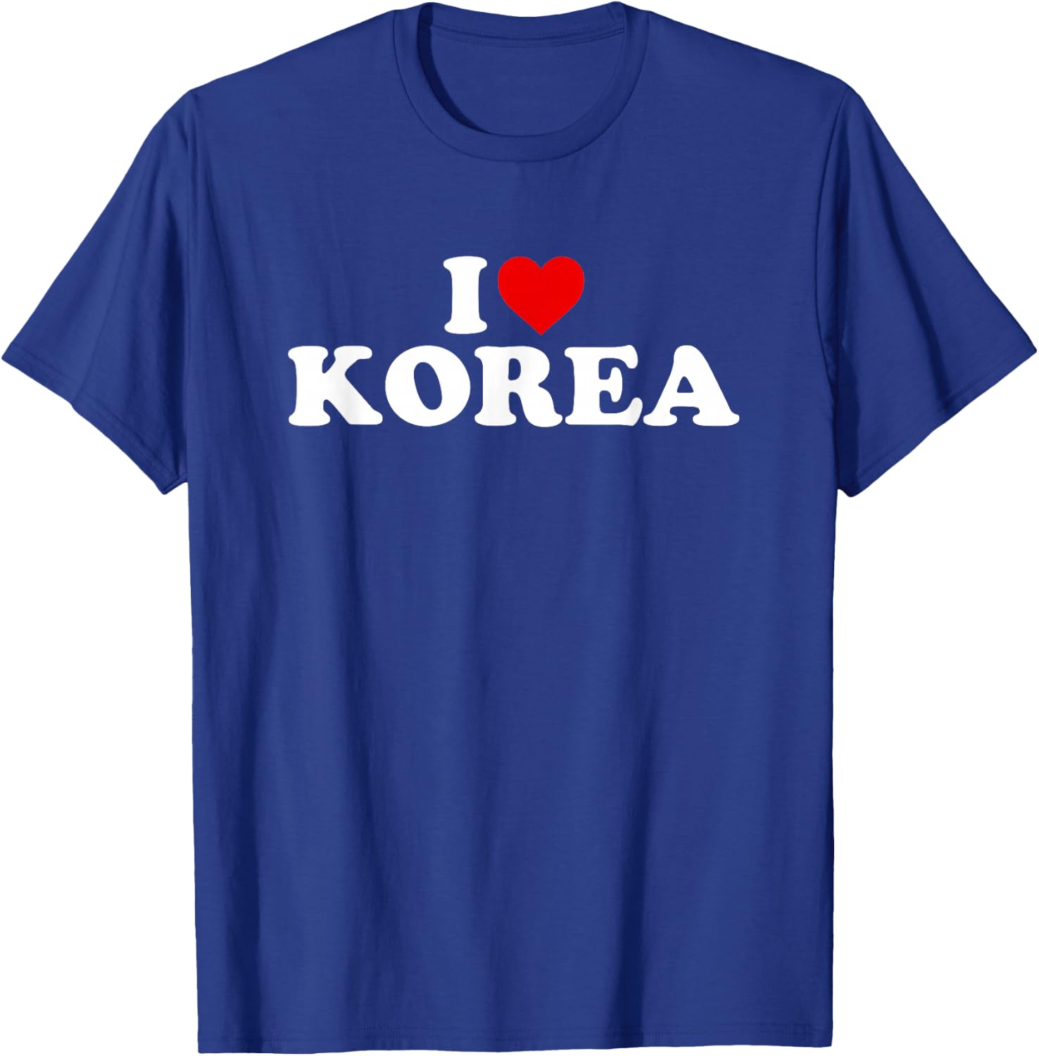 I Love Korea - Heart T-Shirt - T-Shirt | Royal