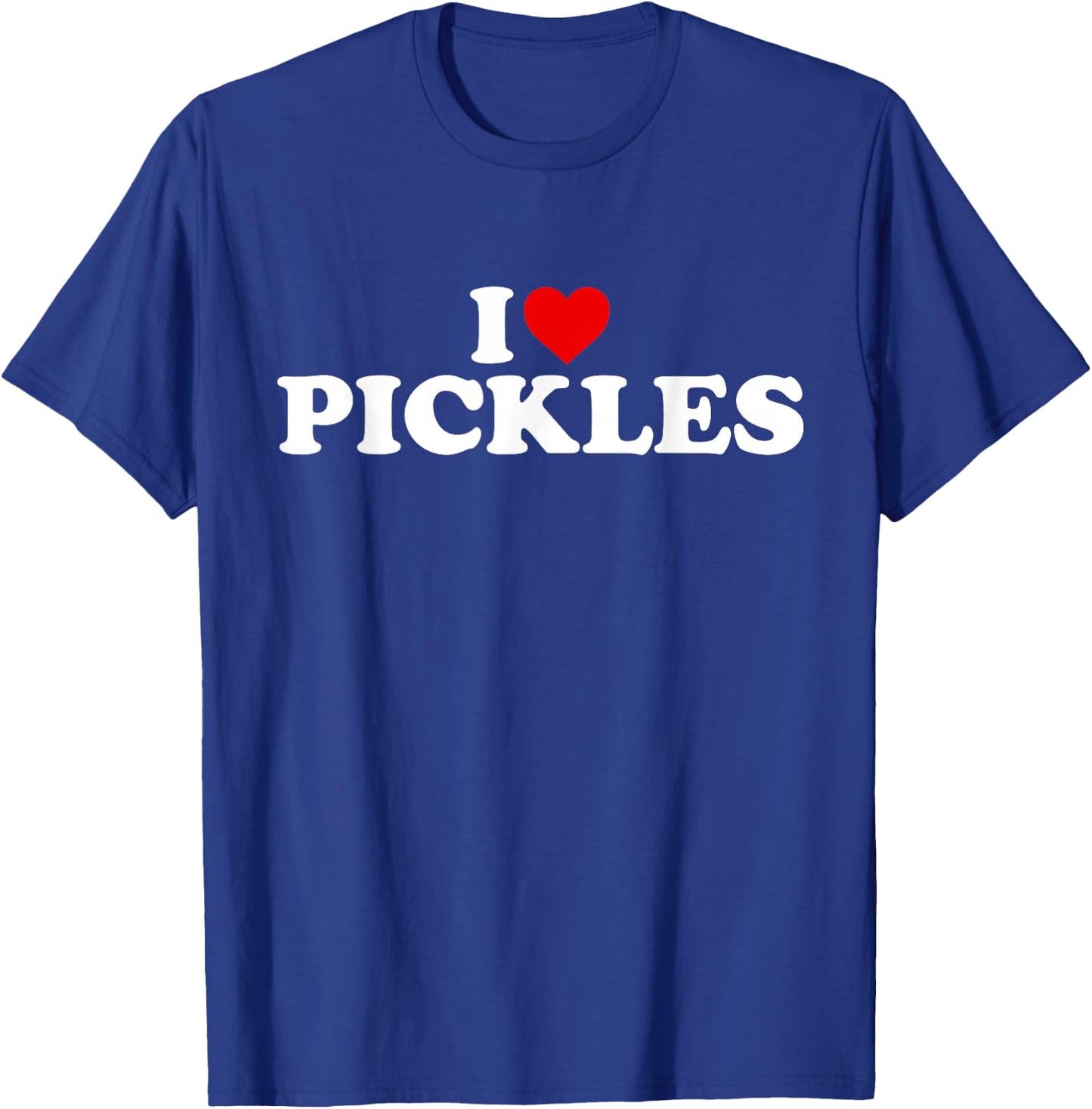 I Love Pickles - Heart T-Shirt - T-Shirt | Royal