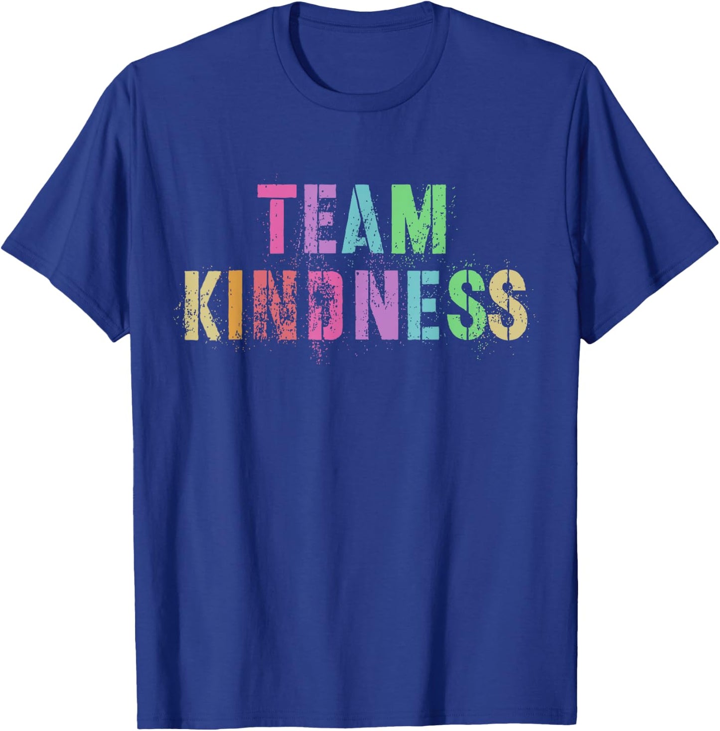 Vintage TEAM KINDNESS Teacher Be Kind Buddy Unity Day SPED T-Shirt - T-Shirt | Royal