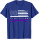 American Flag Jiu - Jitsu Apparel - Purple Belt Jiu Jitsu T-Shirt - T-Shirt | Royal