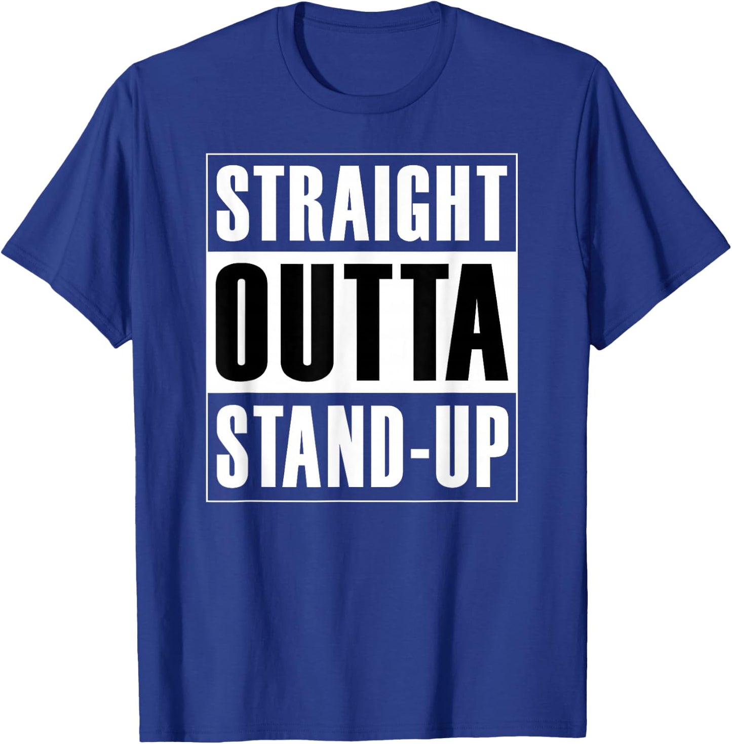 Straight Outta Stand-up - Agile Scrum Funny T-Shirt - T-Shirt | Royal