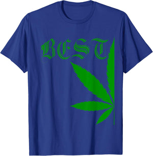 Matching Best Buds Couples Gift BFF Marijuana Leaf Weed T-Shirt - T-Shirt | Royal