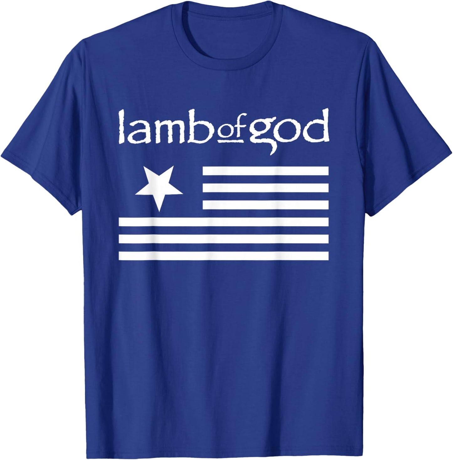 Lamb of God – Flag T-Shirt - T-Shirt | Royal