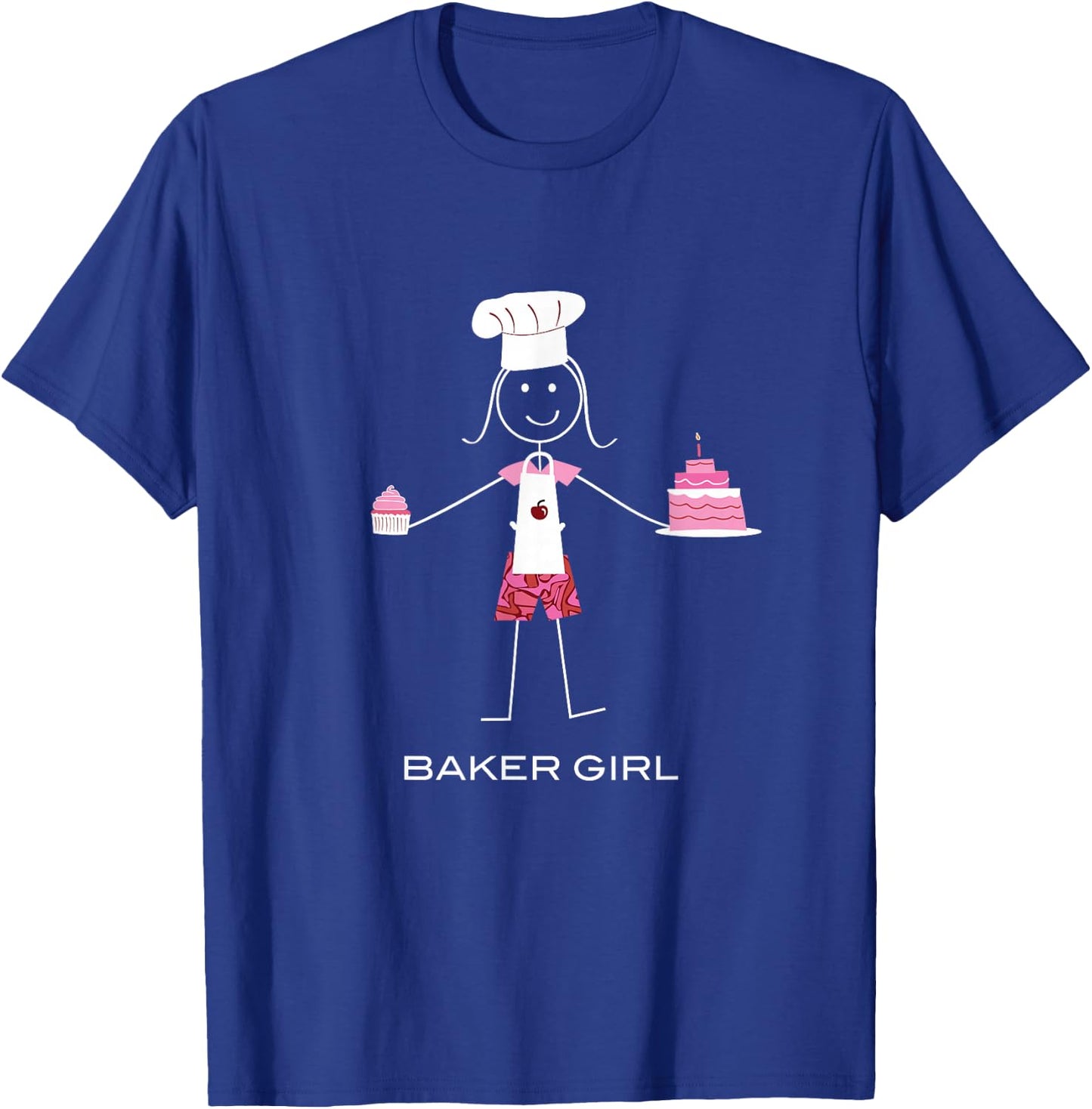 Funny Baker Girk Baking T-Shirt - T-Shirt | Royal