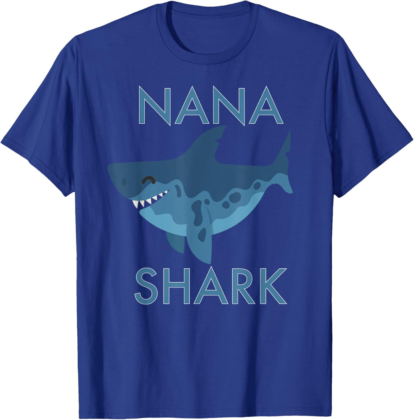Cute Nana Shark Grandma Matching Family T-Shirt - T-Shirt | Royal
