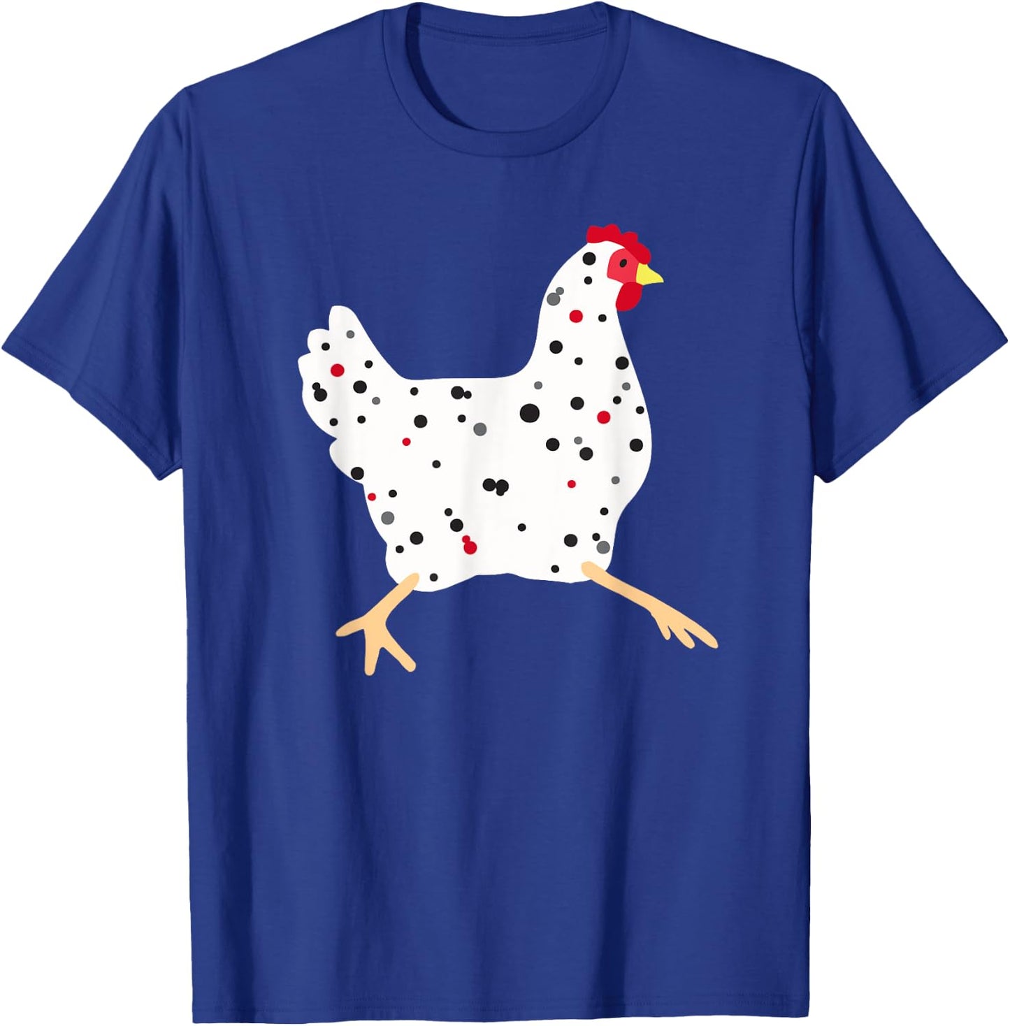 Chicken Hen Cute Polka Dot Chicken T-Shirt - T-Shirt | Royal