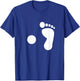 Pirate Footprint Peg Leg T-Shirt - T-Shirt | Royal