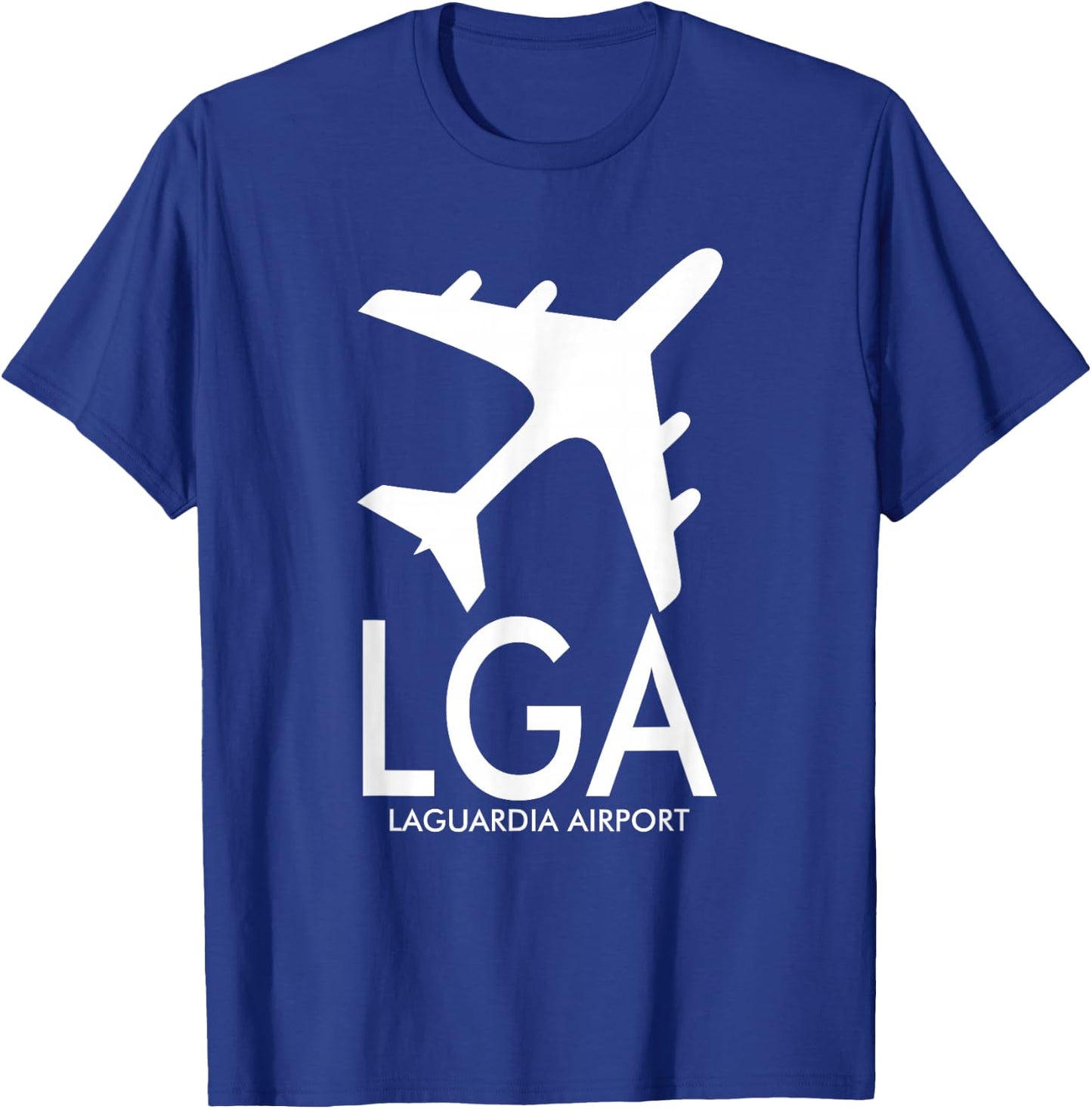 Lga Airport Code Baggage Tag Laguardia New York Usa T-Shirt - T-Shirt | Royal