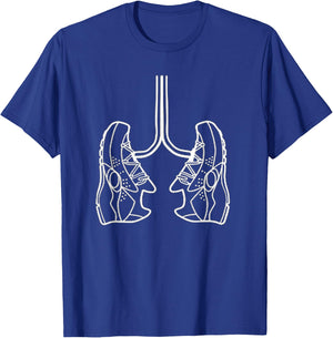Run Running Shoe Lungs T-Shirt - T-Shirt | Royal