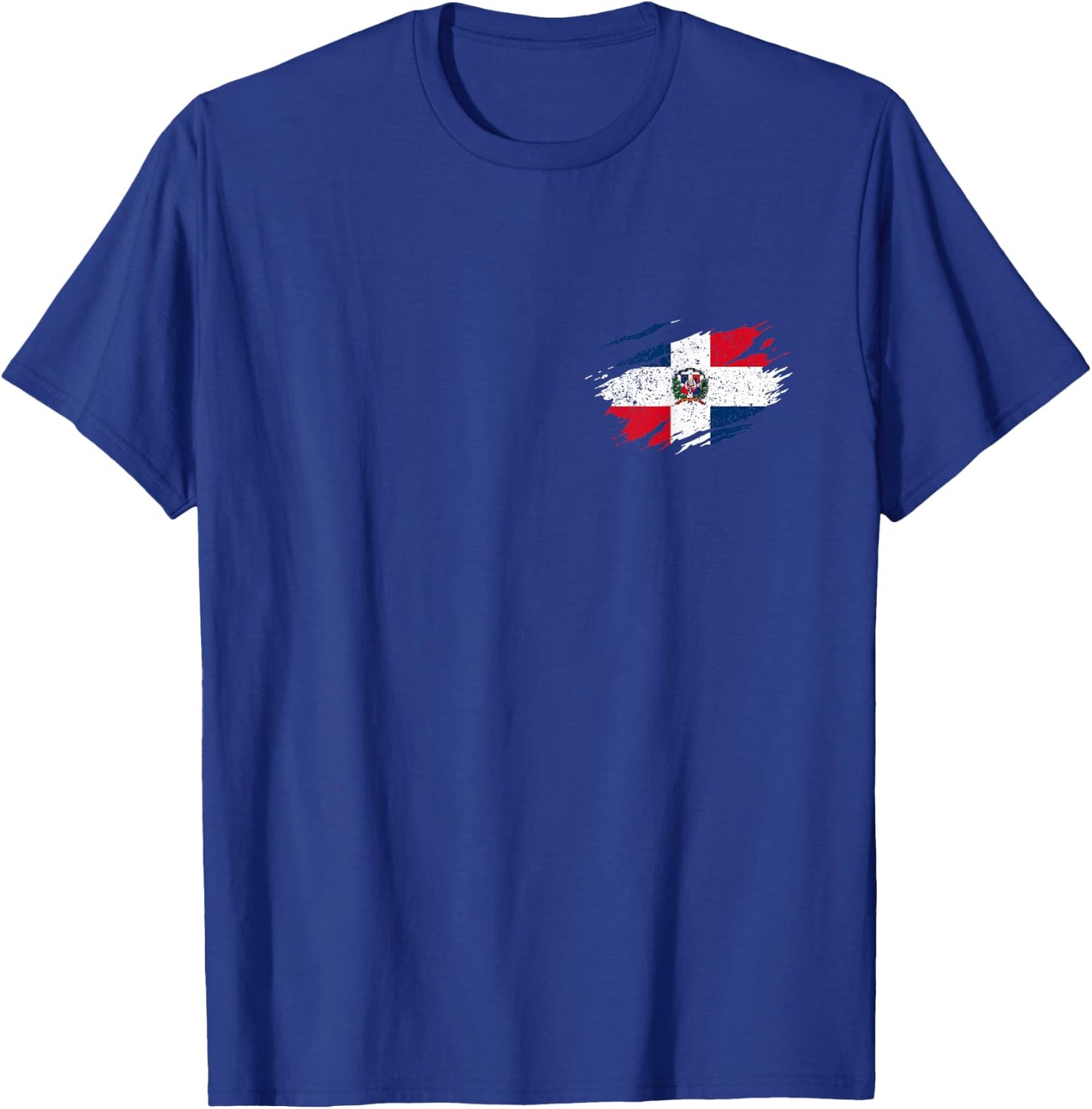 Dominican Republic Vintage Flag T-Shirt - T-Shirt | Royal
