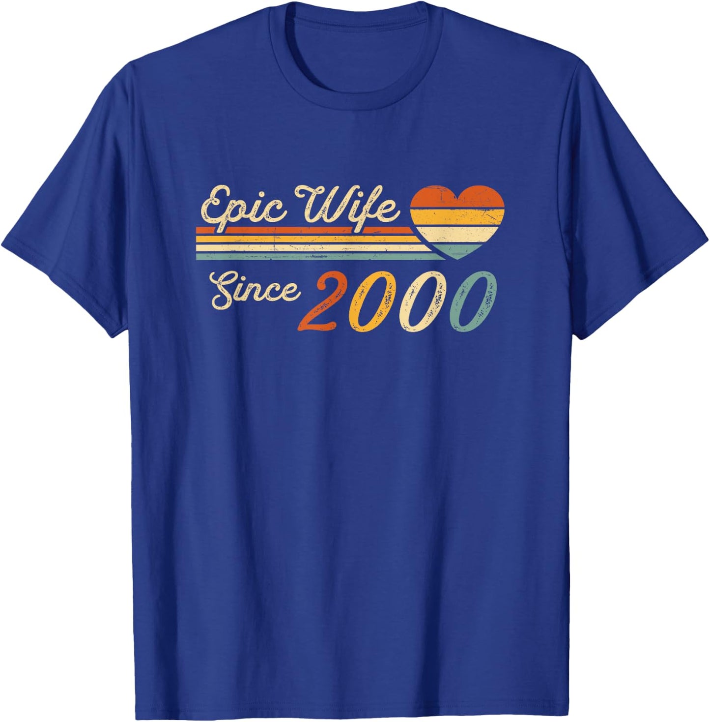25th wedding anniversary 25 years - Epic Wife Since 2000 T-Shirt - T-Shirt | Royal
