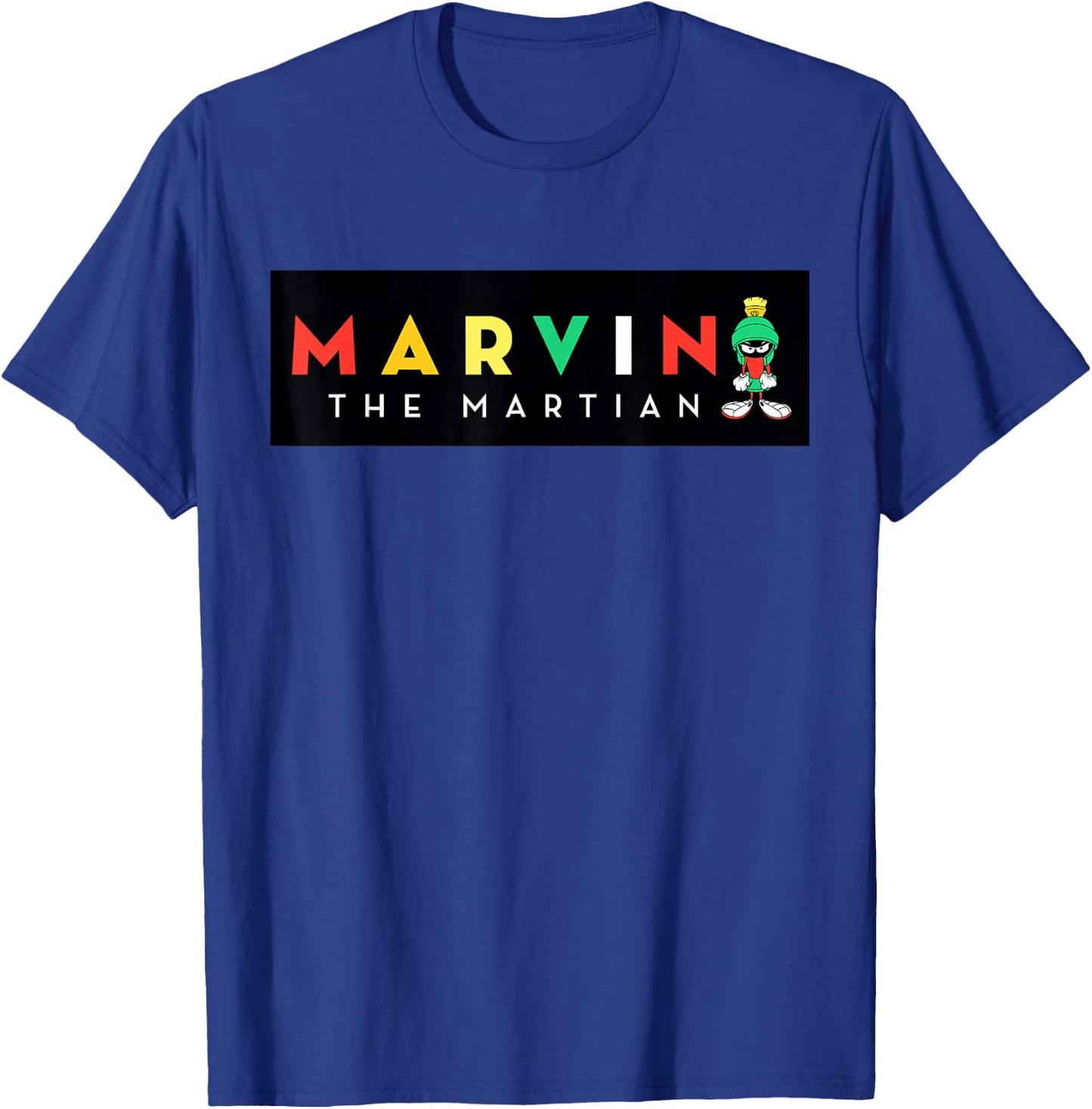 Marvin The Martian Black Box T-Shirt - T-Shirt | Royal