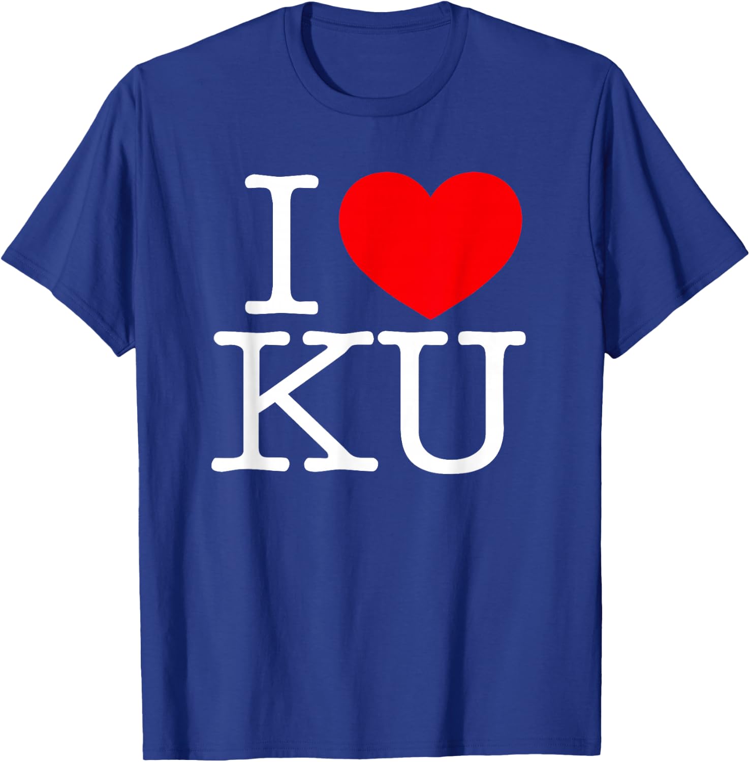 I Love (Heart) KU T-Shirt - T-Shirt | Royal