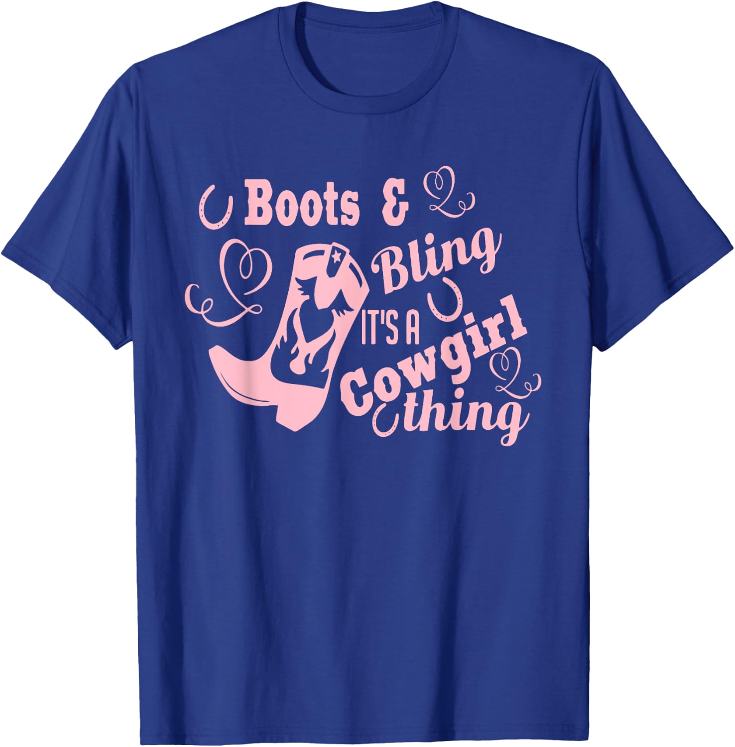 Princess Cowgirl Gift Girls Cowboy Boots Horse Lover Ladies T-Shirt - T-Shirt | Royal