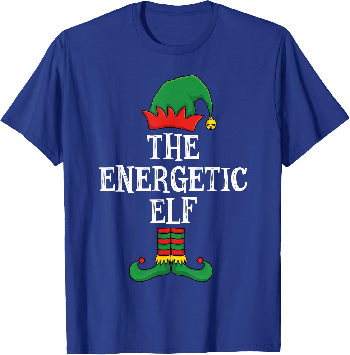 Matching Family Group Funny I'm The Energetic Elf Christmas T-Shirt - T-Shirt | Royal
