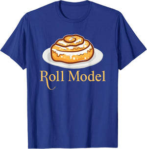 Funny Roll Model Bakers Bakery Humors Cinnamon Roll Bread T-Shirt - T-Shirt | Royal