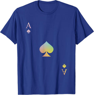 Ace of Spades Halloween Glam Playing Card T-Shirt - T-Shirt | Royal