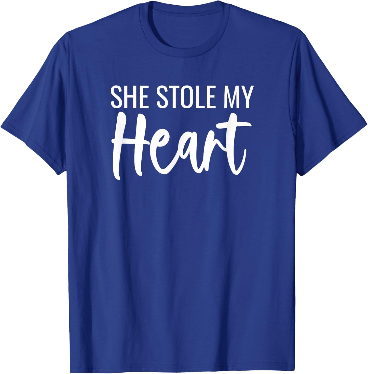 She Stole My Heart And I'm Keeping It Matching Couples T-Shirt - T-Shirt | Royal