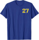 Proud DAD 2027 Senior (Front & Back) Gold Senior DAD 27 T-Shirt - T-Shirt | Royal