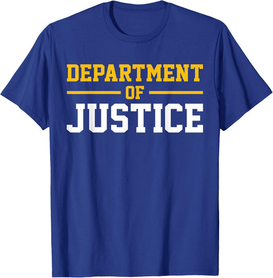 Department of Justice T-Shirt - T-Shirt | Royal