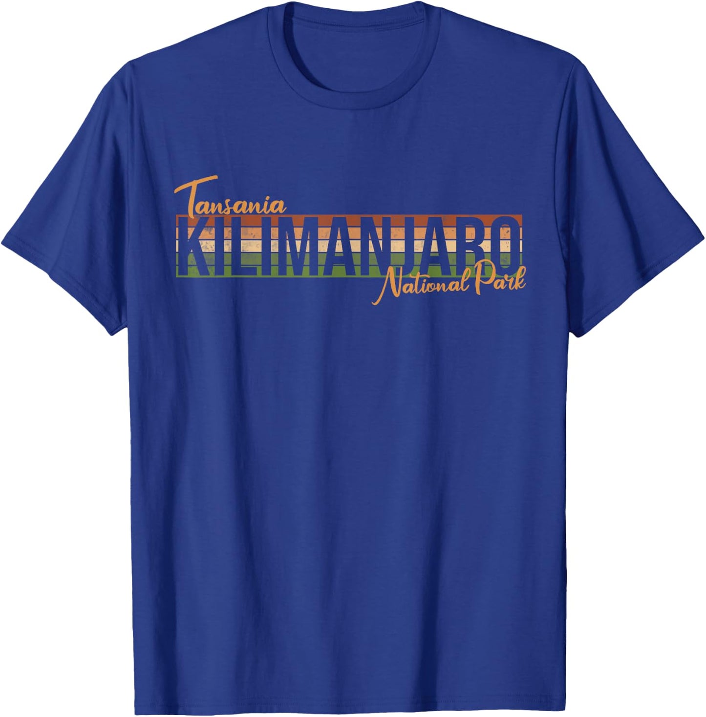 Kilimanjaro Tanzania Hiking Mountain Camp Africa T-Shirt - T-Shirt | Royal