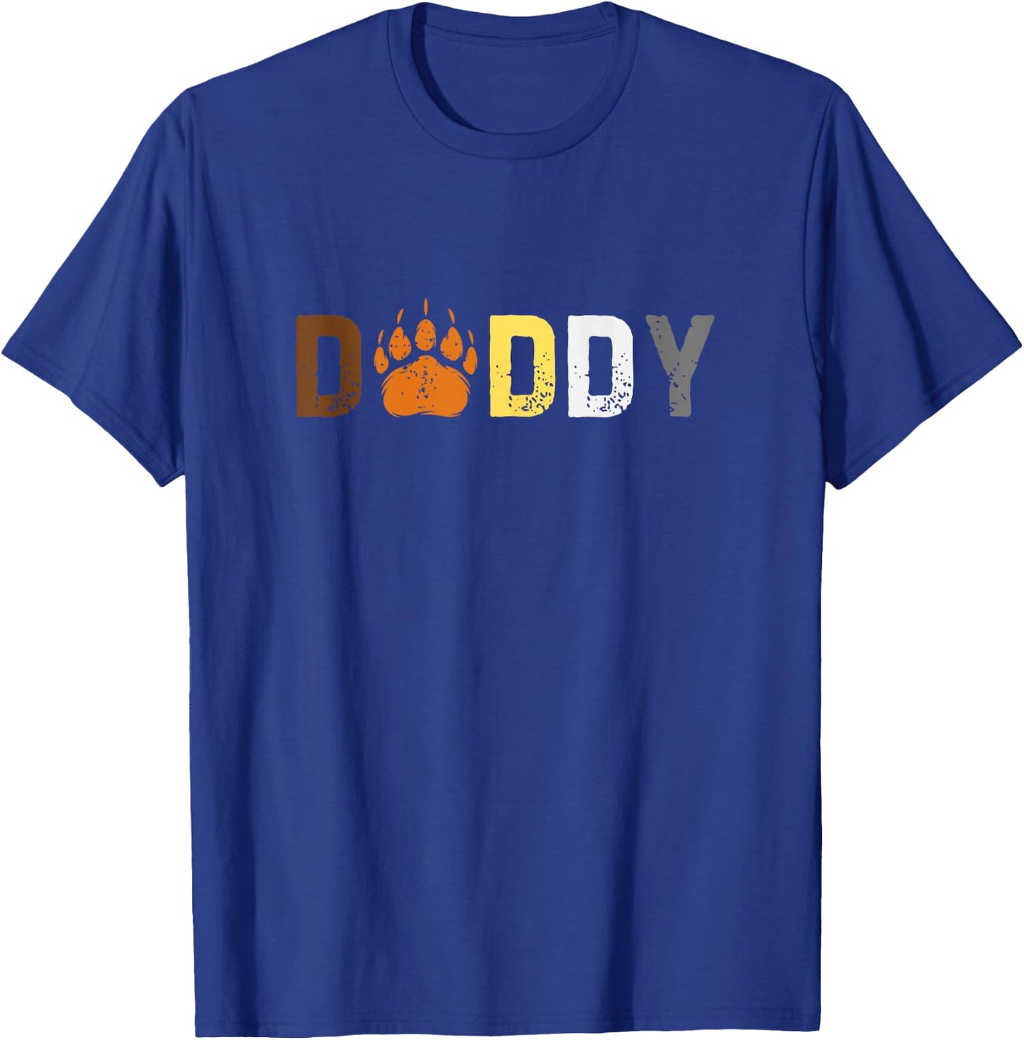 Gay Daddy Bear Pride Subtle Retro Style T-Shirt - T-Shirt | Royal