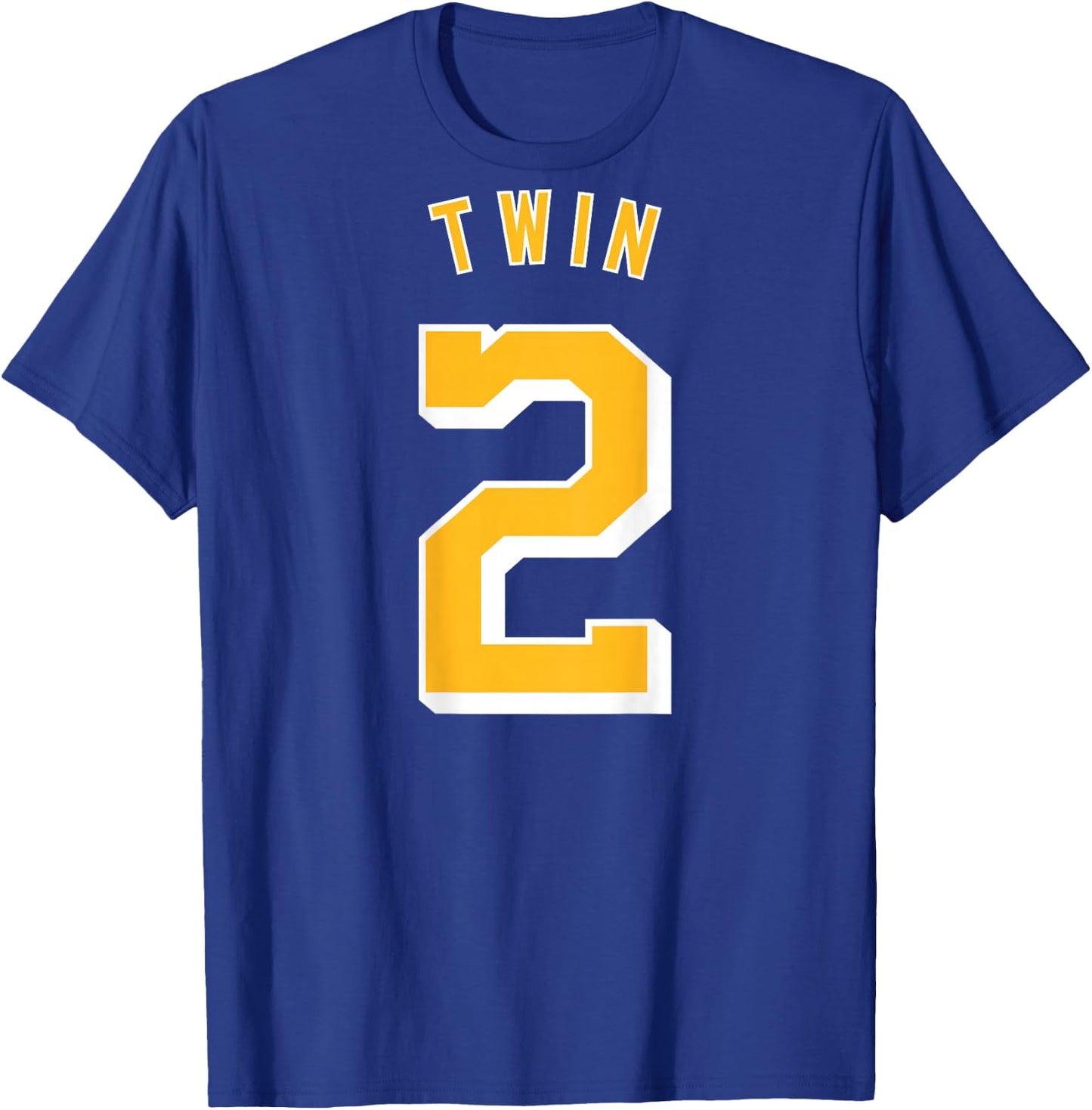 Twin 2 and Twin 1 Shirts Matching Adult & Kids Jersey Funny T-Shirt - T-Shirt | Royal