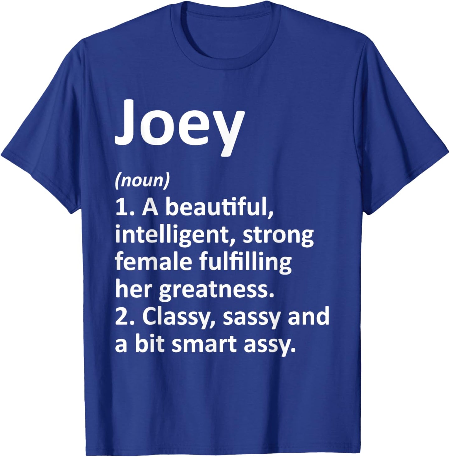 JOEY Definition Personalized Name Funny Christmas Gift T-Shirt - T-Shirt | Royal