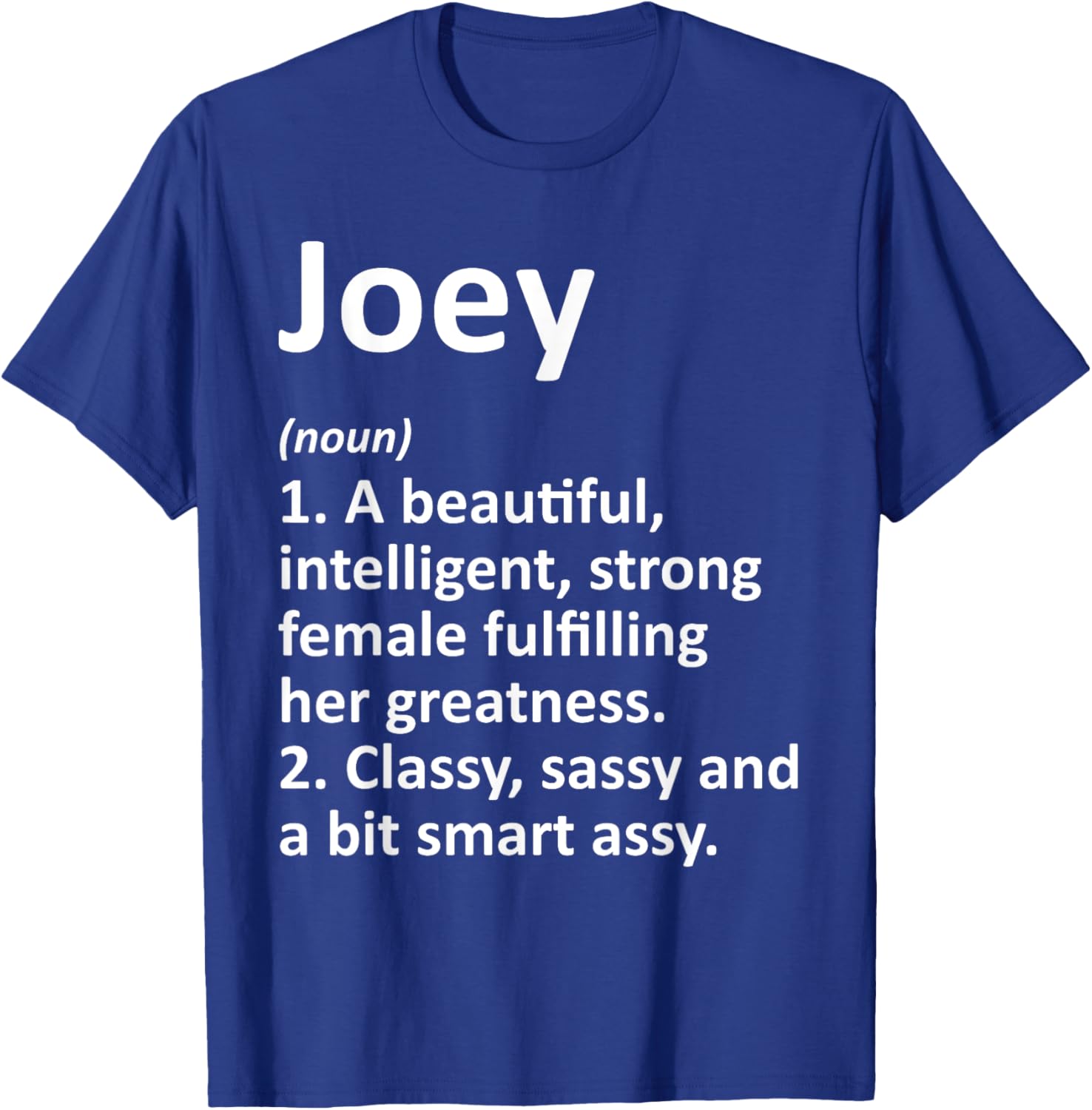 JOEY Definition Personalized Name Funny Christmas Gift T-Shirt - T-Shirt | Royal