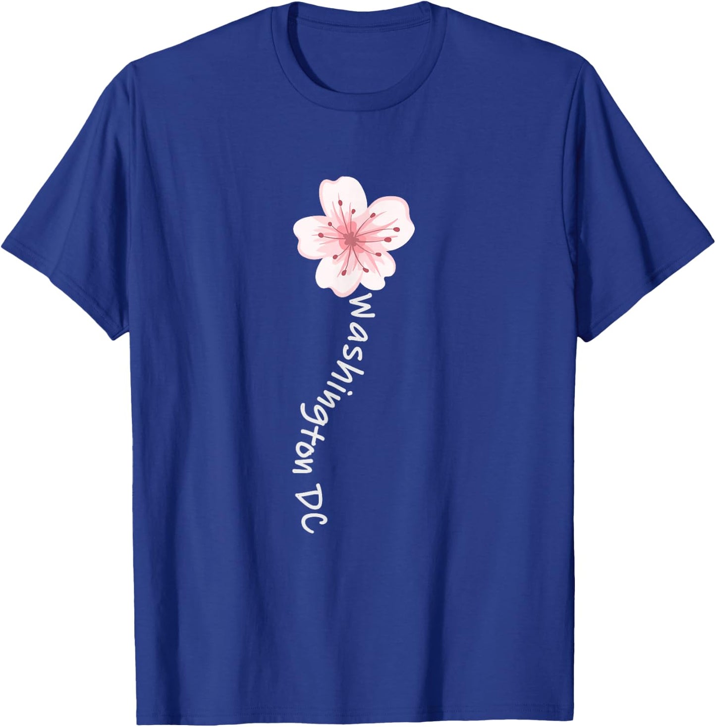 Washington DC Cherry Blossom Flower T-Shirt - T-Shirt | Royal