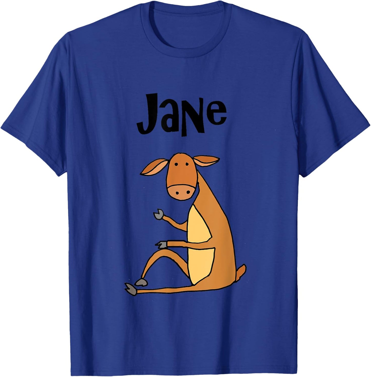 Smilealottees Funny Jane Doe Dear Pun Cartoon T-Shirt - T-Shirt | Royal